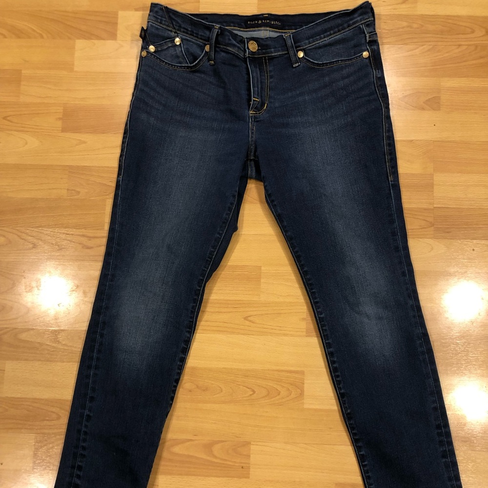 Dark blue jeans